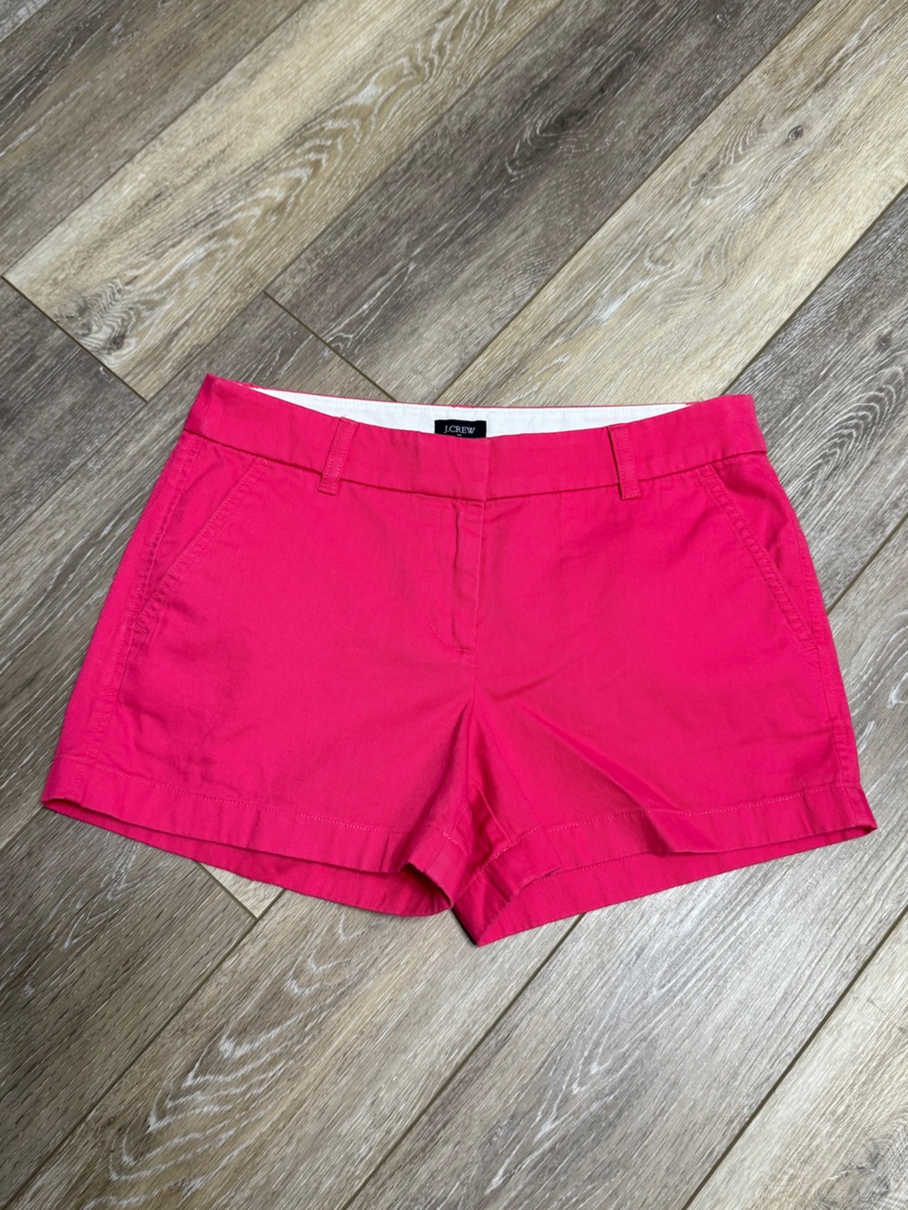 #21)  J. Crew Bright Fuchsia Women's Chino Shorts